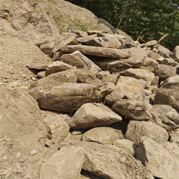 天然黄石河道驳岸石污水处理卵石原石全国发货