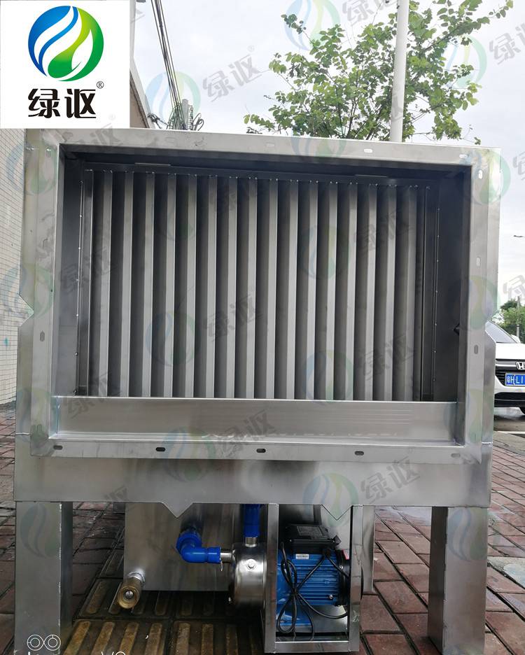 供應長沙油煙凈化設備餐飲水噴淋式油煙凈化器綠森水噴淋油煙凈化器廠家