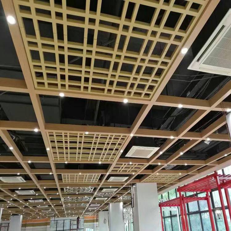 井形铝格栅定制 井形铝格栅吊顶生产厂家 军辉建材