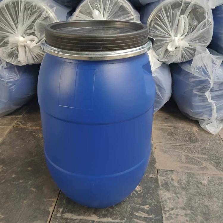 无棣信阳120升塑料桶120斤大口法兰桶60升耐酸碱抱箍桶