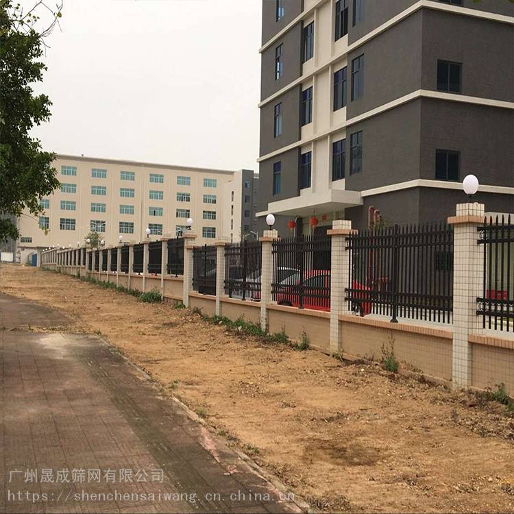 广州工业园铁艺围栏厂家揭阳公园通透式锌钢护栏围墙栅栏厂家