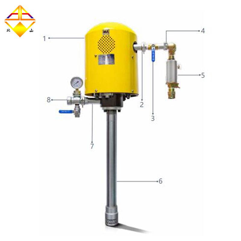 增压型ZBQ-8/10矿用气动注浆泵容量大搅拌均匀