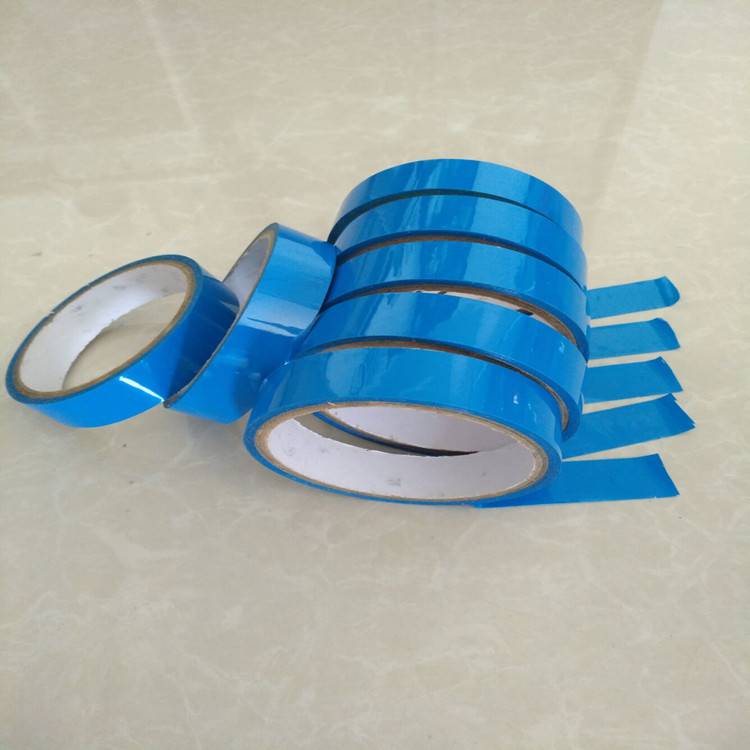 蓝色固定胶带 不残胶固定胶带 PET蓝色打印机空调传真机固定胶带