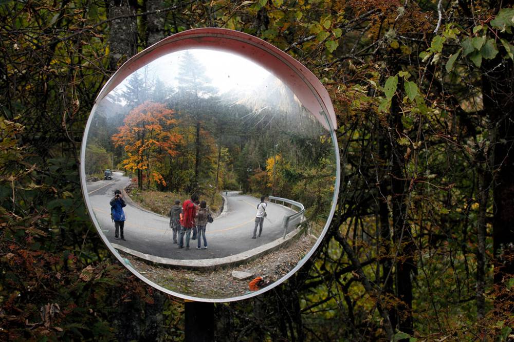 车库凸面反光镜公路分道口拐弯处可视镜大视野广角镜