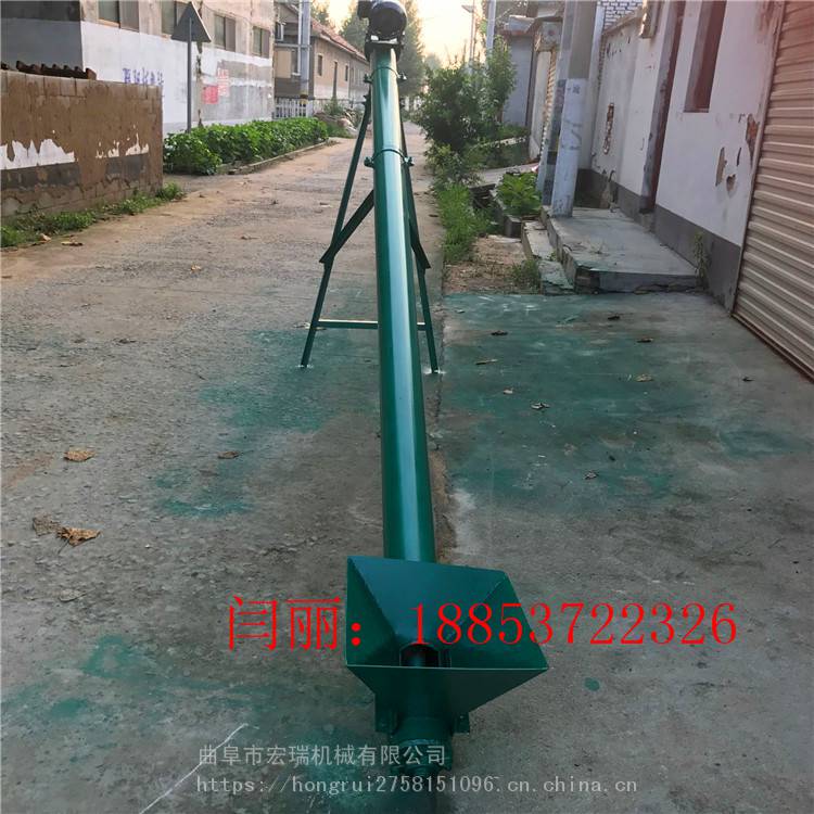 塔城地区倾斜上料螺旋提升机生物质颗粒提升机占地小石灰上料机