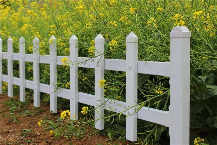 pvc塑钢护栏草坪变压器围栏绿化花园农村栅栏篱笆栏塑料庭院栏杆