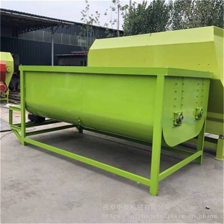 兴宾区牛羊精粗草料搅拌机 卧式双拨齿拌料机