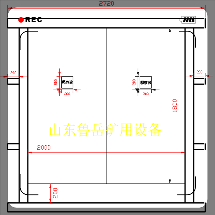 不锈钢可视无压风门新品上市 乌兰察布无压可视风门