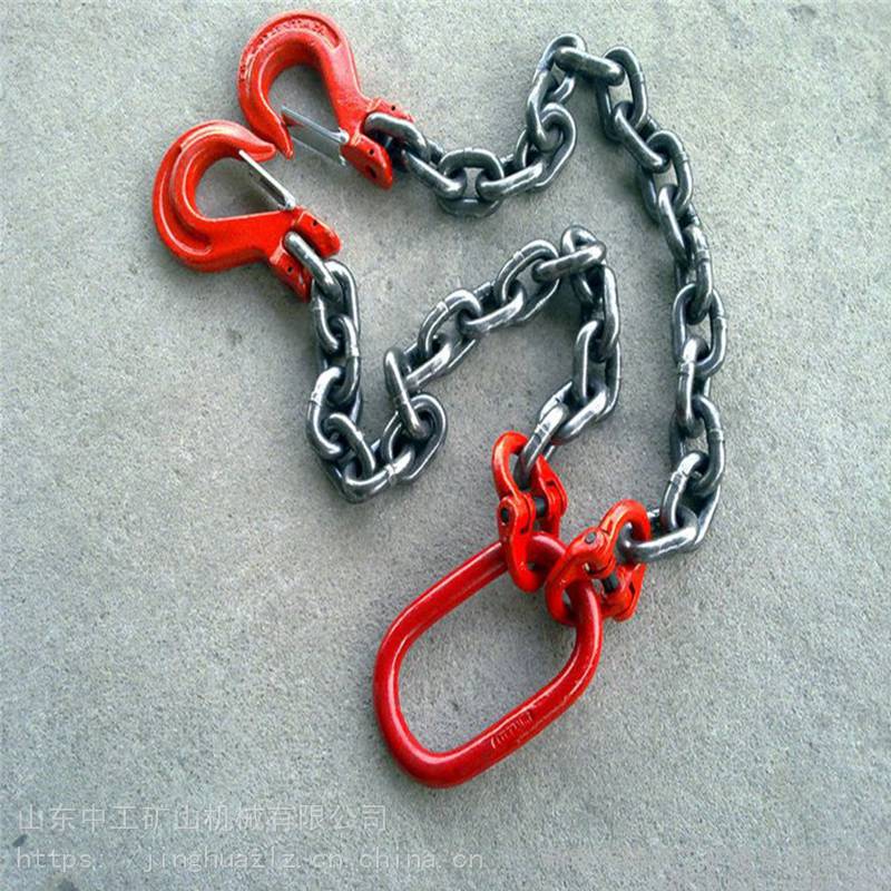 2T起重用蝴蝶扣工业用起重链条组合吊索具锻打圆环链