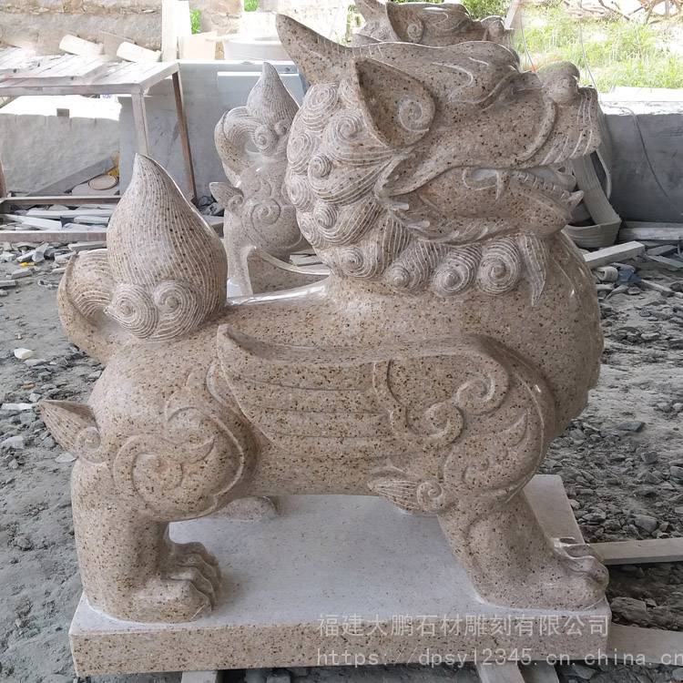 惠安石雕貔貅看的图片石雕动物门墩