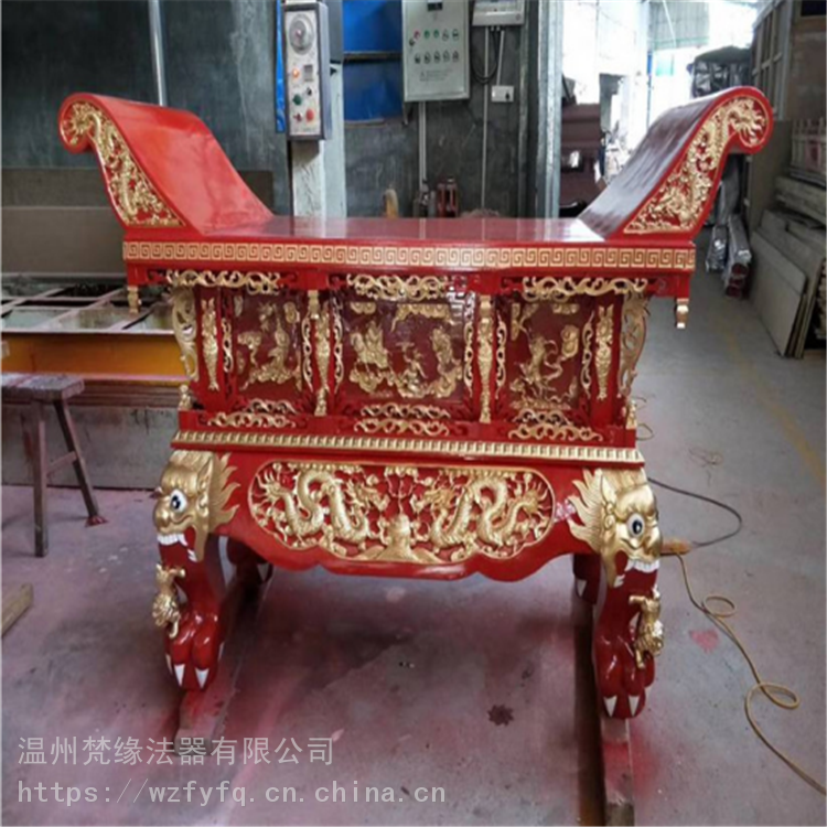 梵缘法器 寺庙供桌雕刻厂家 元宝桌直销 各种规格
