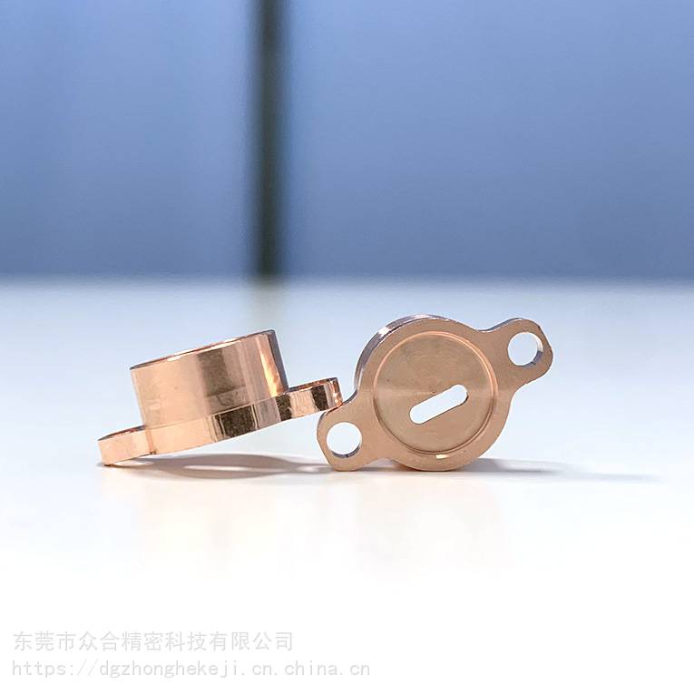 东莞众合精密科技CNC数控车床加工件-菱形连接器红铜外壳