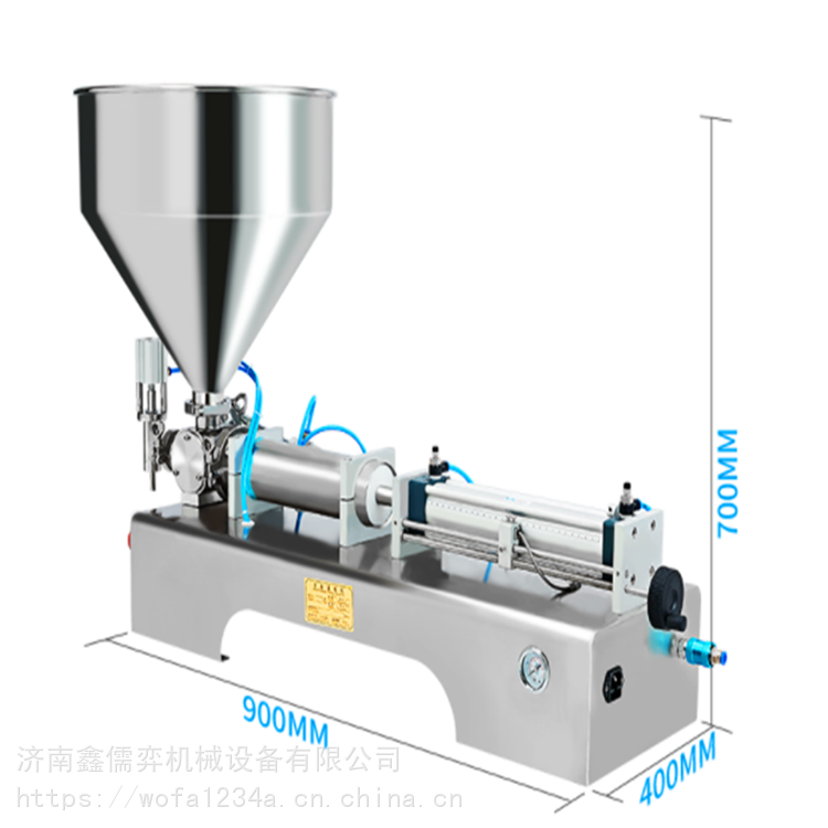 鑫儒弈单头膏体灌装机WF-DG型绿豆沙凤梨膏定量分装机