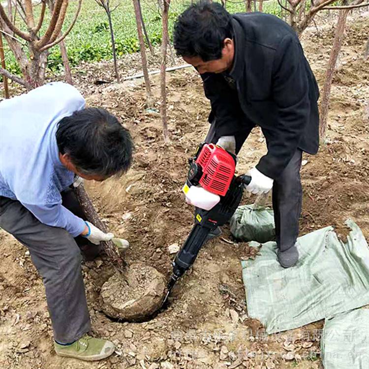 山地丘陵果樹苗挖樹機 手提斷根機汽油移苗機