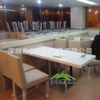 快餐厅大理石餐桌 简洁大方 厂家专业定做餐厅家具