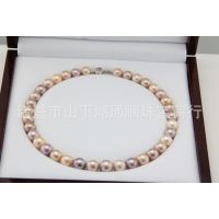 爱迪生珍珠 11--13mm高品质圆珠项链 山下湖专利产品