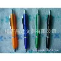 厂家直销【CD718】塑料笔夹葫芦笔 透明杆按动广告笔 可定制