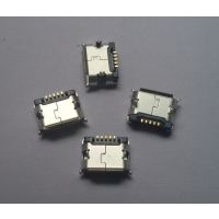 供应【MICRO USB 5P】插板5.9脚长1.25有柱短针】