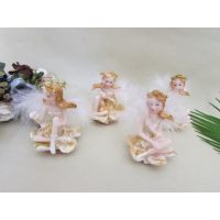 树脂小美女 婚庆礼品 家居装饰摆件 金粉花仙子混装小天使 sf014