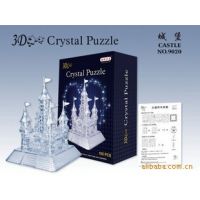 厂家直销 自装城堡水晶拼图 3D城堡拼图 自装城堡