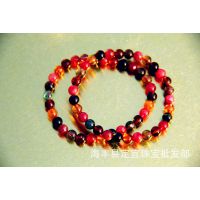 碧玺手链价格纯天然四级品旺夫石颜色鲜艳手链5-6MM手链批发珠宝价格