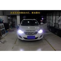 朗动改装海拉5双氙气透镜LED泪眼日行灯大灯 超高亮度完美品质 轻轻松松完胜原车大灯