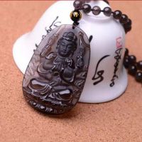 ***开光5A冰种黑曜石吉祥物吊坠 十二生肖八大守护神本命佛挂