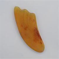 新款特大天然牛角刮痧板 非砭石玉石 瘦身瘦腿牛角三角形刮板