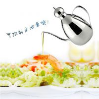 高档304不锈钢油壶出口欧式油壶酱油壶醋壶 防漏油大容量调味油瓶
