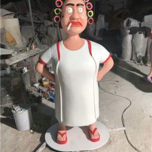 玻璃钢雕塑厚街人物形象系列厨神肥婶肥妹仔唐三胖泥稿模型摆件