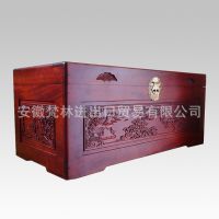厂家生产 红木雕仿古工艺品 山水樟木箱 红木家居礼品摆件书画箱