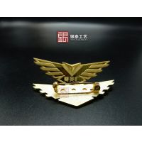 厂家定制纯金徽章 胸章 足金奖章 企业***活动礼品直销