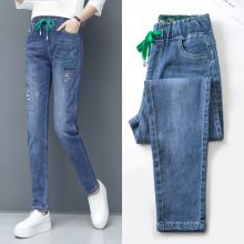 厂家女裤牛仔裤尾货批发韩版地摊赶集时尚牛仔裤女尾货批发
