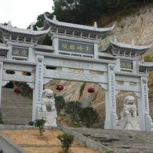 浙江台州三门五楼青石牌坊嘉祥金玉石雕