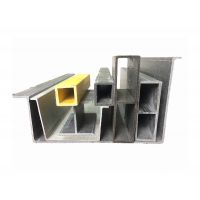 明源建材 供应玻璃钢方管 矩形管 高承载力玻璃钢拉挤型材 大小水槽