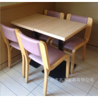衡阳市餐厅桌椅,简约现代德克士新级款实木高密度海绵餐椅