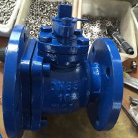 厂家直销DN100*65衬氟放料阀 手动 法兰连接 型号FQ41F4