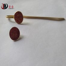厂家定制刻字书签 镂空腐蚀书签定做 金属学校长杆书签订制