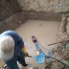 佛山市污水池墙体裂缝化学灌浆堵漏处理