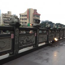 庭院石栏杆图样浮雕 花岗岩昆明石栏杆厂家