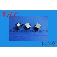 B母180度-焊线式-端子内沉-不带固定脚=黑胶短体USB B型母头-威联创