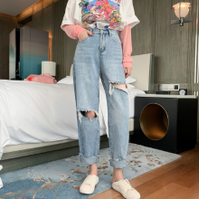 江苏女士牛仔裤拿货便宜女士短裤清货库存几元服装便宜牛仔裤厂家