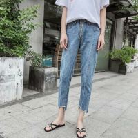 批货夏季浅色牛仔裤库存女装服装厂家一年四季女装牛仔裤T恤男装服装几元儿童服装批发