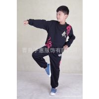 儿童武术服演出服纯棉加绒加厚练功服秋冬季男女童功夫太极表演服