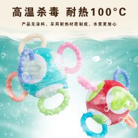 曼哈顿手抓球 软胶磨牙牙胶固齿器 婴儿摇铃牙胶球 厂家直销