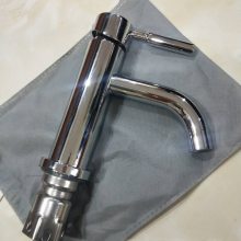 广东高标电镀SUS304不锈钢洗手盆直咀龙头