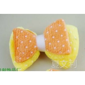 供应毛绒蝴蝶结发夹 儿童发饰 毛呢蝴蝶结夹子 蝴蝶结头饰 蝴蝶结发饰