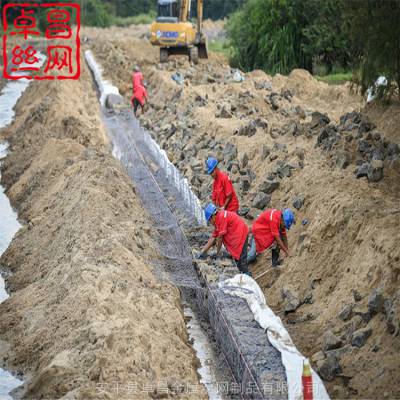 厂家直销耐酸碱铅丝格宾石笼_水利堤防工程六边形双绞合编织格宾石笼