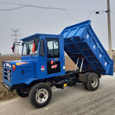 四驱农用四轮拖拉机 矿用四驱四轮车 四驱四轮自卸翻斗车 电启动四轮