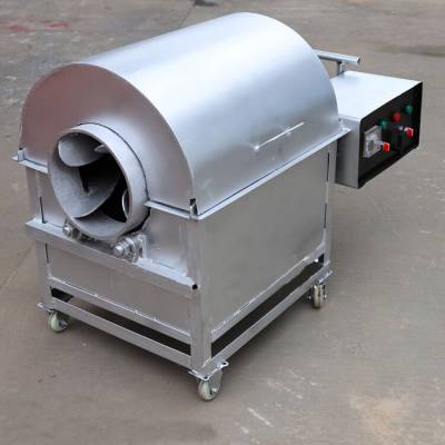 滚筒菜籽茶籽炒料机 五谷粮食炒货机 生产滚筒电加热炒货机